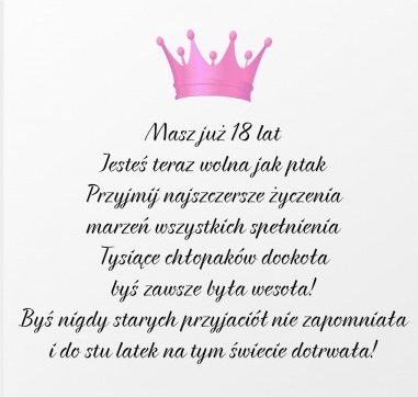 Jesteś teraz wolna jak ptak